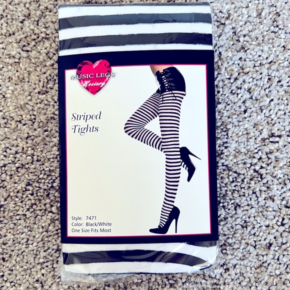 Music Legs Accessories - Striped Tights